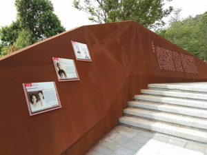 万秀耐候钢挡土墙